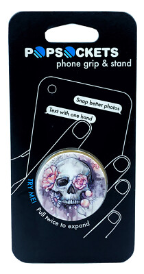 Popsockets Painted Skull Pastel Flower Phone Grip Popsocket Pop Socket  PopGrip
