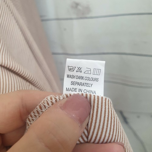 NEW Rosebullet striped midi dress women's size 10 pockets faux wrap BNWT $89.99 - Picture 11 of 11
