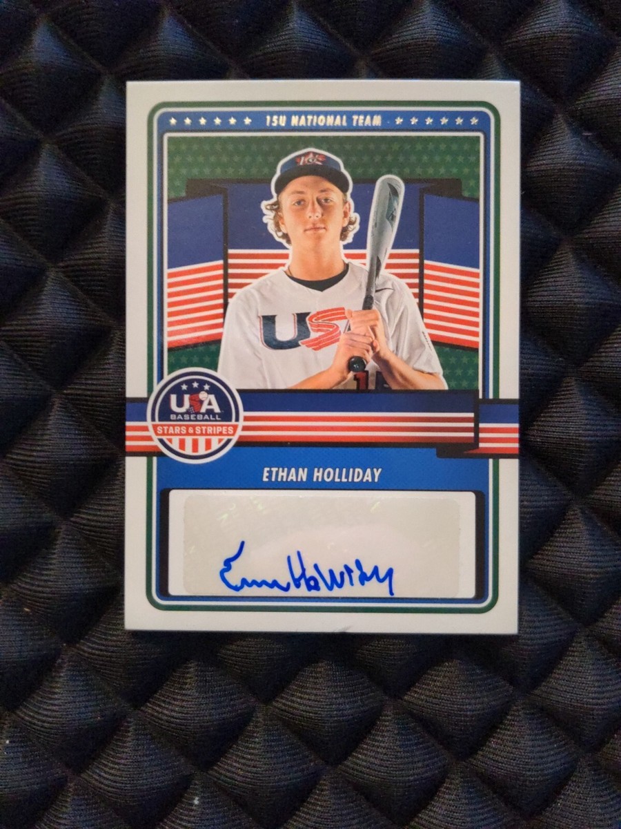 2023 USA Baseball Stars and Stripes Ethan Holliday Auto #15U-EH