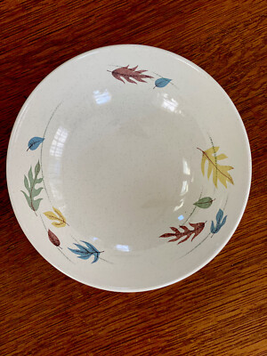 Vintage Franciscan Autumn Leaves Serving Bowl 9” MCM EUC