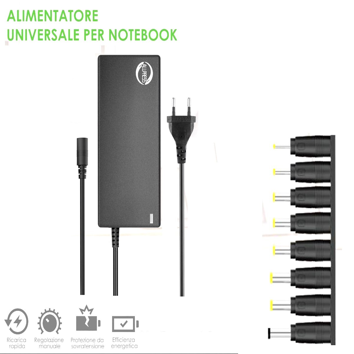 Ladegerät Netzteil 8 Adapter Ladegerät Universale 45W Laptop Notebook