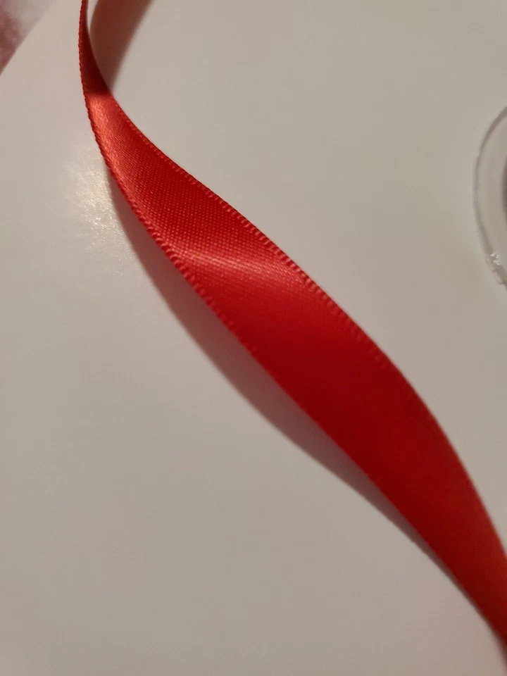 Double Faced Satin Ribbon, 3/8-Inch, 10 Yards color stem red - Image 3 of 3