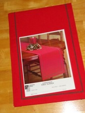 Christmas Table Runner Red  Green 12.5" x 72" New in Package Foreston Trends