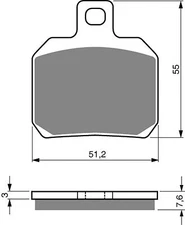 Brake Disc Pads Rear R/H Goldfren for 2004 Moto Guzzi MGS-01 1000