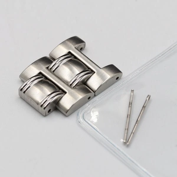 Gucci Véritable 2 Maillons Montre Bracelet Homme Ceinture Bracelet Pièces Argent 18mm