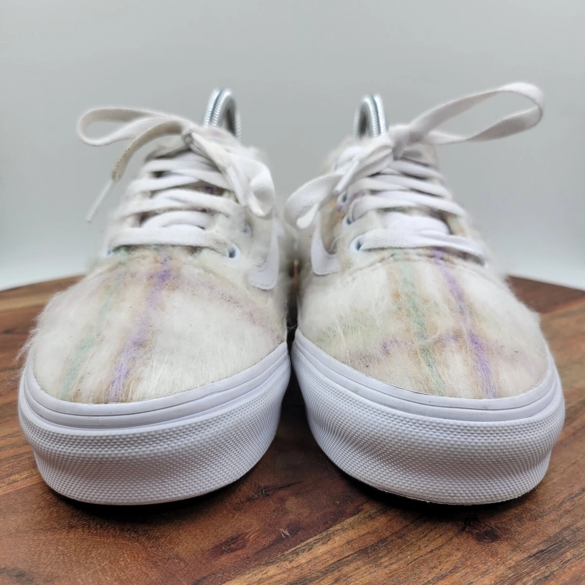 Fuzzy hotsell white vans