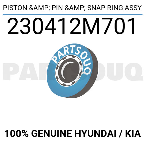 230412M701 Genuine Hyundai / KIA PISTON & PIN & SNAP RING ASSY | eBay 