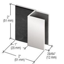 CRL Polished Chrome Square Style Frameless Shower Door Stop DSSQ1CH