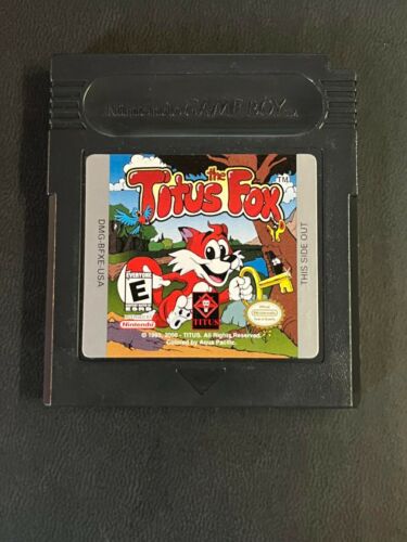 Titus the Fox (Nintendo Game Boy Color, 2000) Cart Only *USA BLACK VARIANT*  - Picture 1 of 1