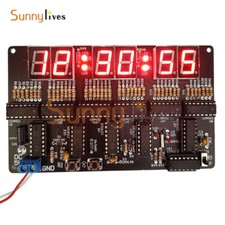 6 Digits DIY Clock Kit DIY Electronic Alarm Clock Soldering Practice Kit w/ Case