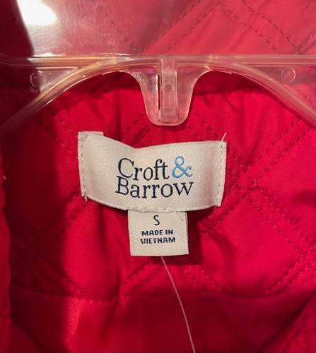 Croft & Barrow Womens Woven Quilted Vest ~Red~ Lightweight ~ Size S *NEW w/Tag* - Picture 5 of 5