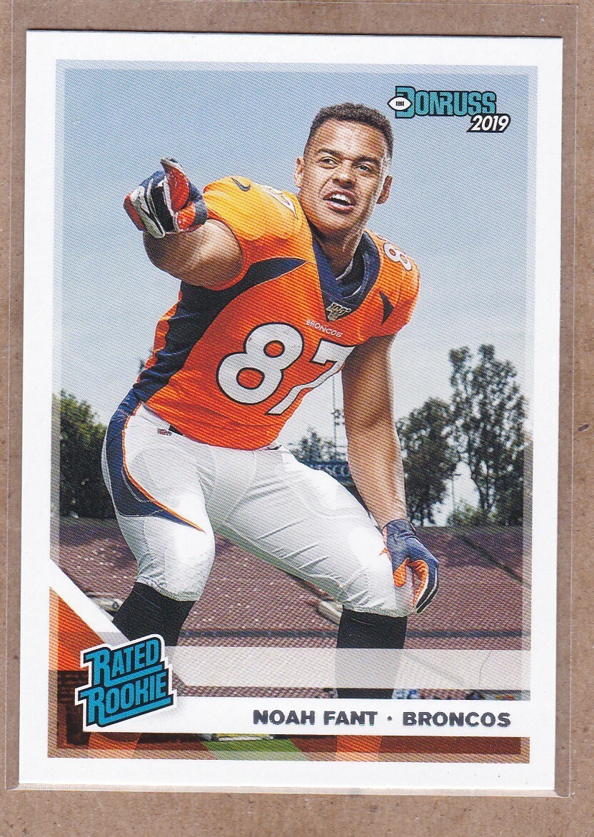 Noah Fant 2019 Donruss #320 RC Rated Rookie Denver Broncos Seattle Seahawks