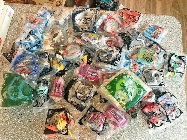 Lot of 44 McDonald's Happy Meal Toys & 1 burger king sealed in bags pokemon ++ Lot of 44 McDonald's Happy Meal Toys & 1 burger king sealed in bags pokemon ++