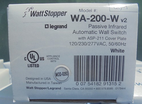 Lot of 10 pcs The Watt Stopper WA-200-Wv2 - Picture 2 of 8