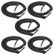 Telephone Handset Cord, 8Ft Uncoiled / 1.4Ft Coiled Landline Handset Cable 4P...