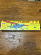 Guillows Fairchild 24 Flying Balsa Model Kit #701 Mint Sealed .020 Engine size