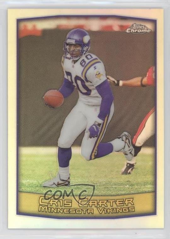 1999 Topps Chrome Refractor Cris Carter #15 HOF s1i