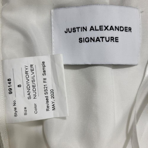 NWOT~$2600~JUSTIN ALEXANDER~SZ 6~IVORY EMBELLISHED MERMAID WEDDING DRESS GOWN - Picture 23 of 24