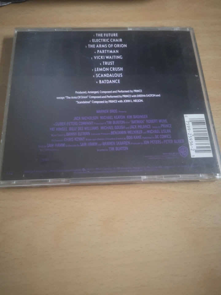 Batman Motion Picture Soundtrack Warner Bros Audio CD 1989 80er Michael Keaton - Bild 2 von 4