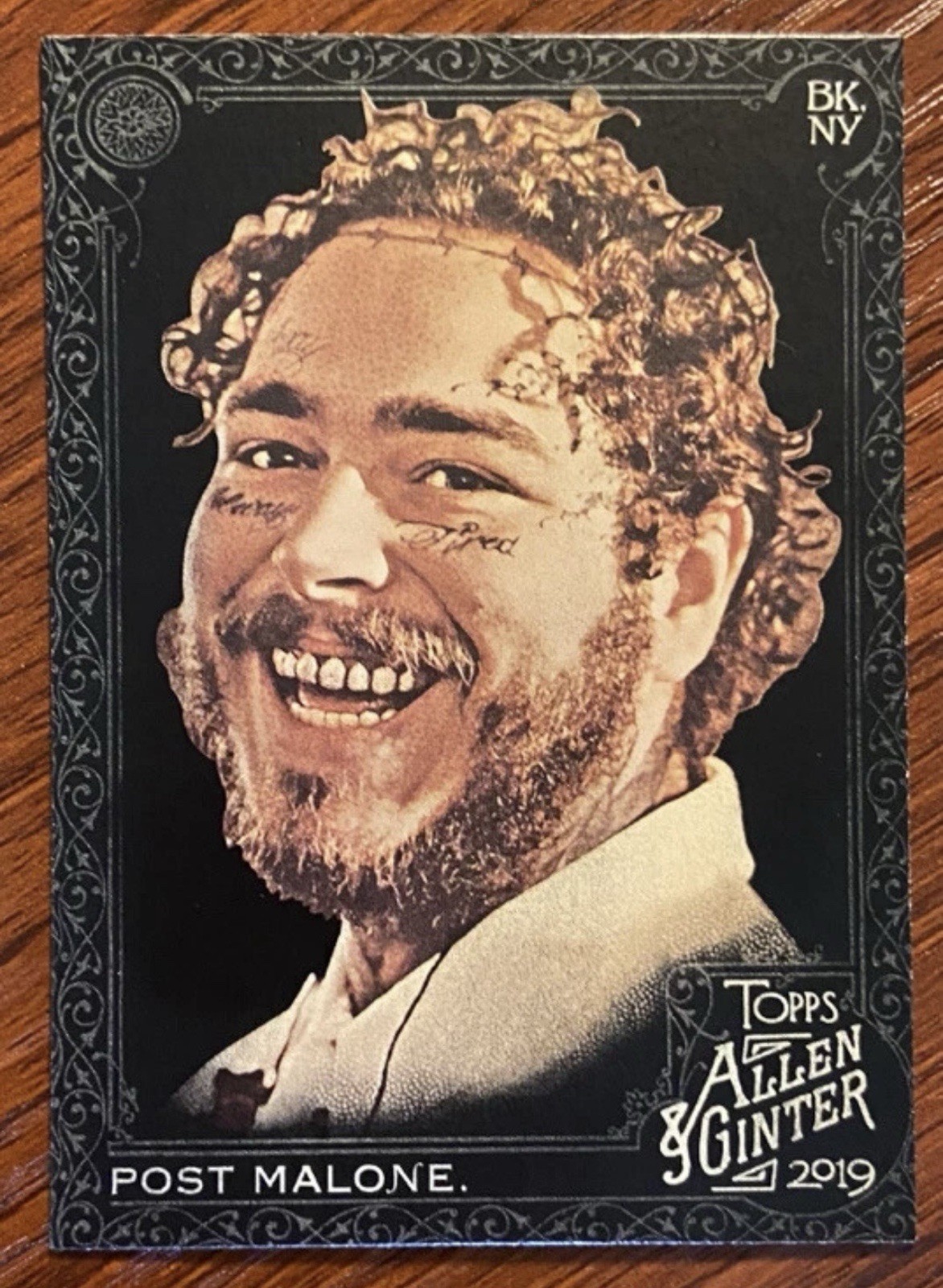 2019 Topps Allen & Ginter X Post Malone Card #176 Black Rare RC WOW