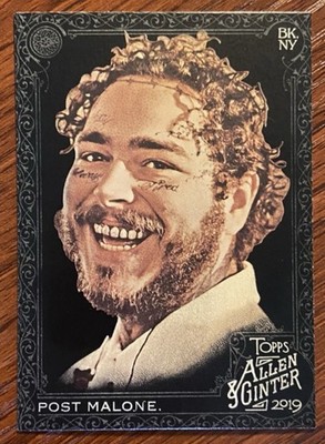 2019 Topps Allen & Ginter X Post Malone Card #176 Black Rare RC WOW