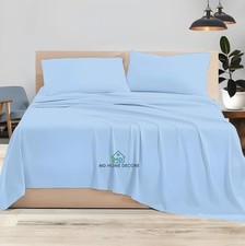 Luxury Egyptian Cotton Sheets King Size, Deep Pocket Fitted Sheet Fits 18"-24...