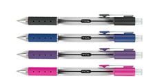 TUL RETRACTABLE GEL PENS MEDIUM POINT 0.7 MM 4 PENS - BLACK/NAVY/PURPLE/LAVENDER