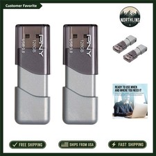 Rapid Transfer 128GB USB 3.0 Flash Drives - Dual Pack, Portable Silver Design