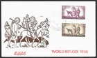 Ireland World Refugee Year Stamps Set Cachet FDC First Day Cover, Unused 1960