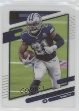 2021 Panini Clearly Donruss Gold Ezekiel Elliott #14 0nj7
