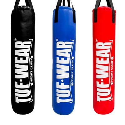 Tuf Wear Boxsack Boxen 4 Fuß große hängende Riemen vertikal Logo gefüllt