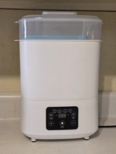 Electric Baby Bottle Sterilizer Digital Control Panel Removable Tray Tongs