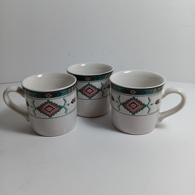 Studio Nova  Espresso Cups 2 1/4 inch Adirondack Y220 Set of 3 Southwest Aztec