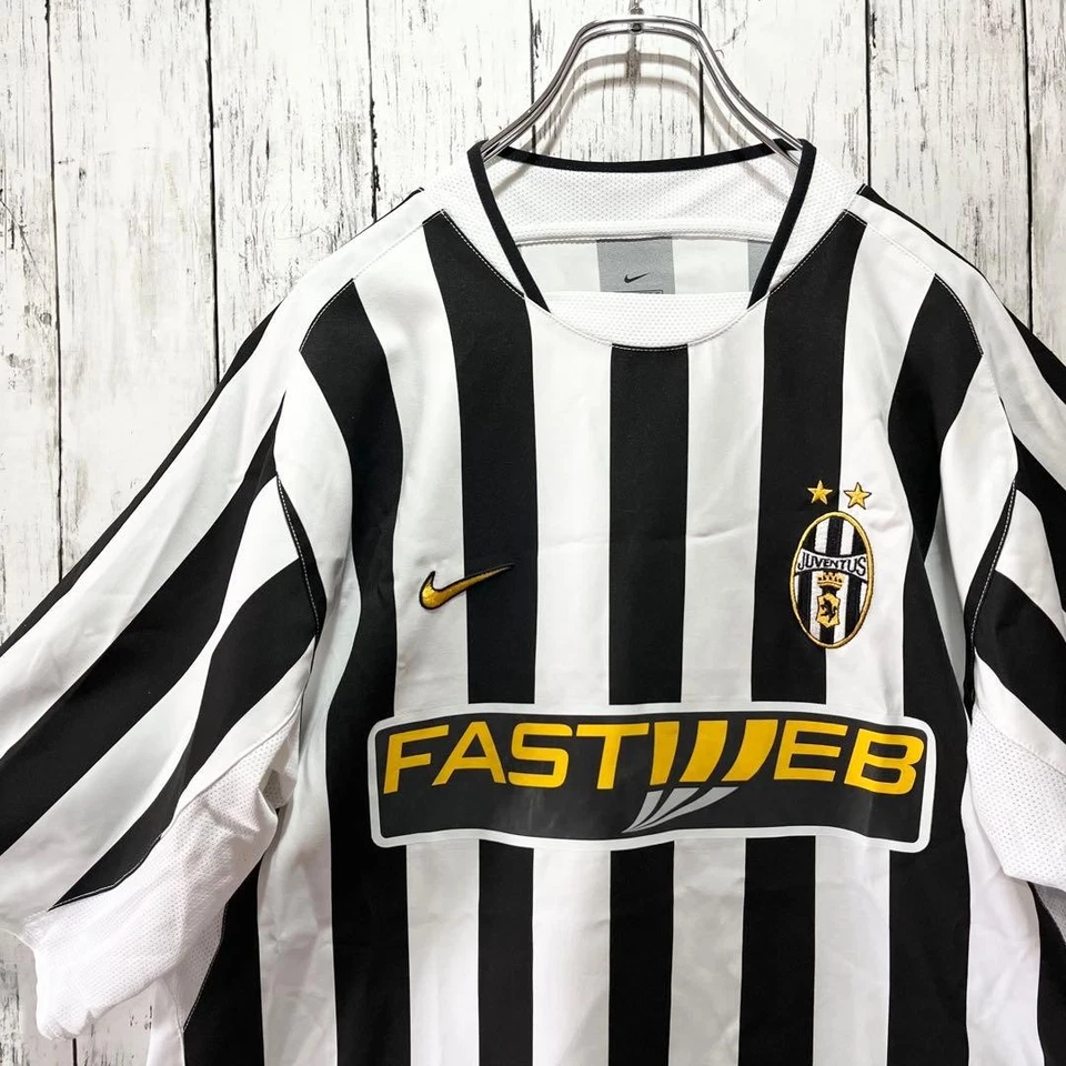 Nike Juventus 03/04 Del Piero No.10 Jersey XL Blanco/Negro - Usado Estado - Imagen 3 de 4