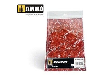AMMO MIG - Red Marble. Marmorplatte 8776