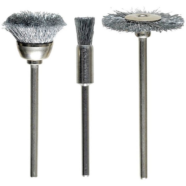 kwb wire brush set HSS steel wire corrugated 3 pcs rust removal