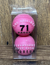 NEW Original 71 Proof Strawberry Sour Mash Liqueur Pink Pong Balls Sweet Revenge