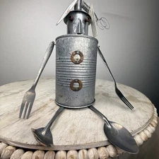 Sunset Vista Designs Tin Man Hanging Decor Recycled Material NWT