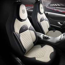 Sitzbezüge (Pilot) passend für Renault Talisman in Beige mit Rückentasche