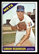 1966 Topps #51 Gordon Richardson UER Excellent+ RC Rookie Mets UER ID:491635