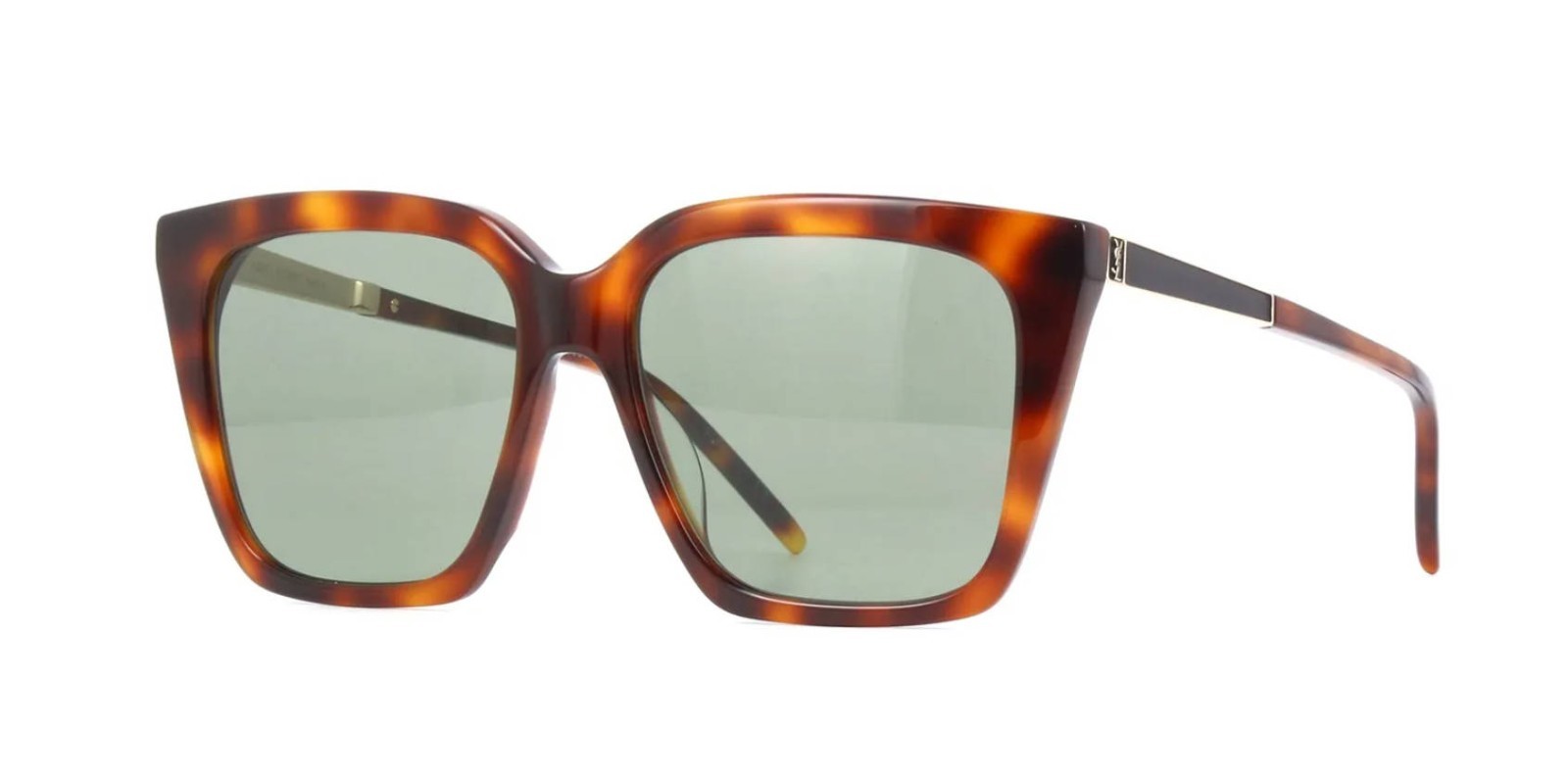 Occhiali da sole Saint Laurent SL M100 avana verde (003)