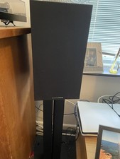 BOWERS & WILKINS 685 S2 BOOKSHELF SPEAKER PAIR BLACK 2 WAY 6.5" WOOFER Working