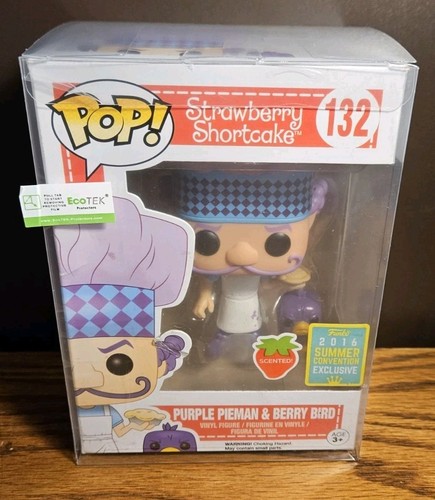 Funko Pop Strawberry Shortcake Purple Pieman With Berry Bird #132 W/ Protector