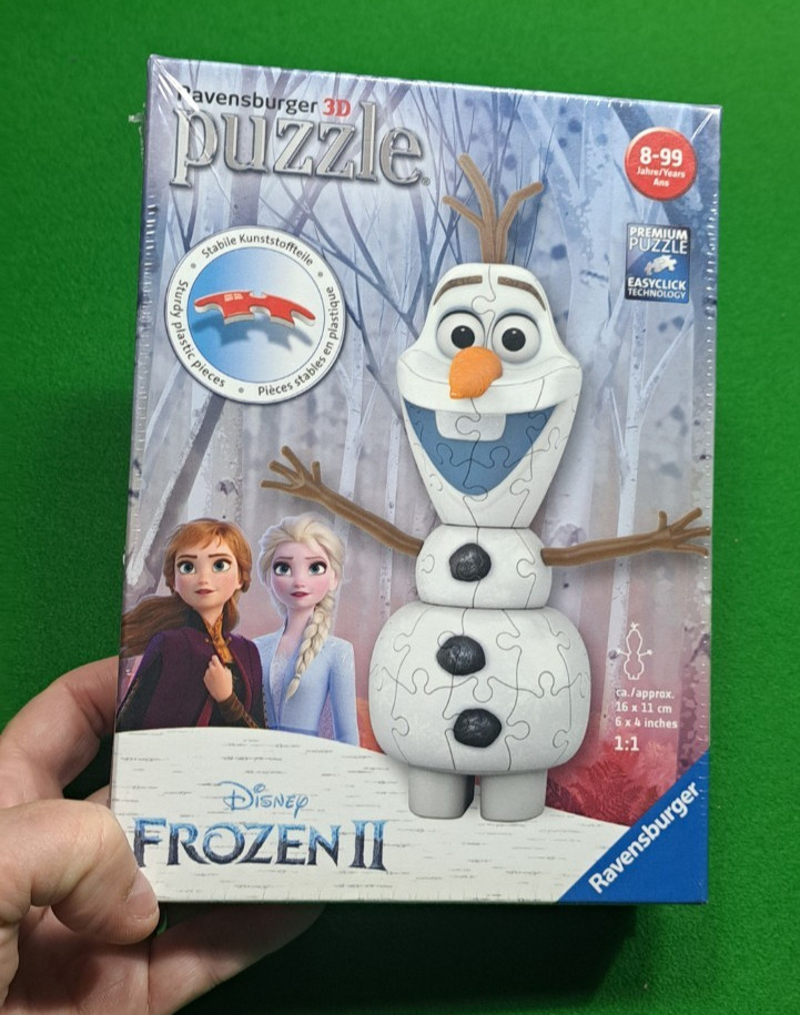 Ravensburger Disney Frozen 2, Olaf 54 Piece Shaped 3D Jigsaw Puzzle NEW sealed