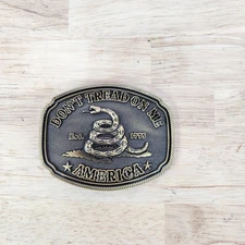 Montana Silversmiths "Don't Tread On Me" America Belt Buckle