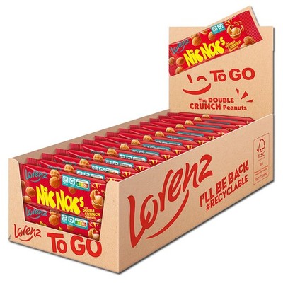 (17,46 /1kg) Lorenz Nic Nacs, Knabberartikel, 24 Riegel je 35g