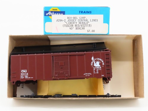HO Athearn Bev-Bel Kit 294-2 CNJ Jersey Central 40' Caja Puerta Única Coche #22113 | Zustand: Used