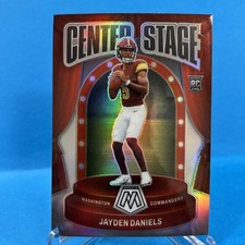 2024 Panini Mosaic Center Stage Silver Prizm Jayden Daniels #8 Rookie RC