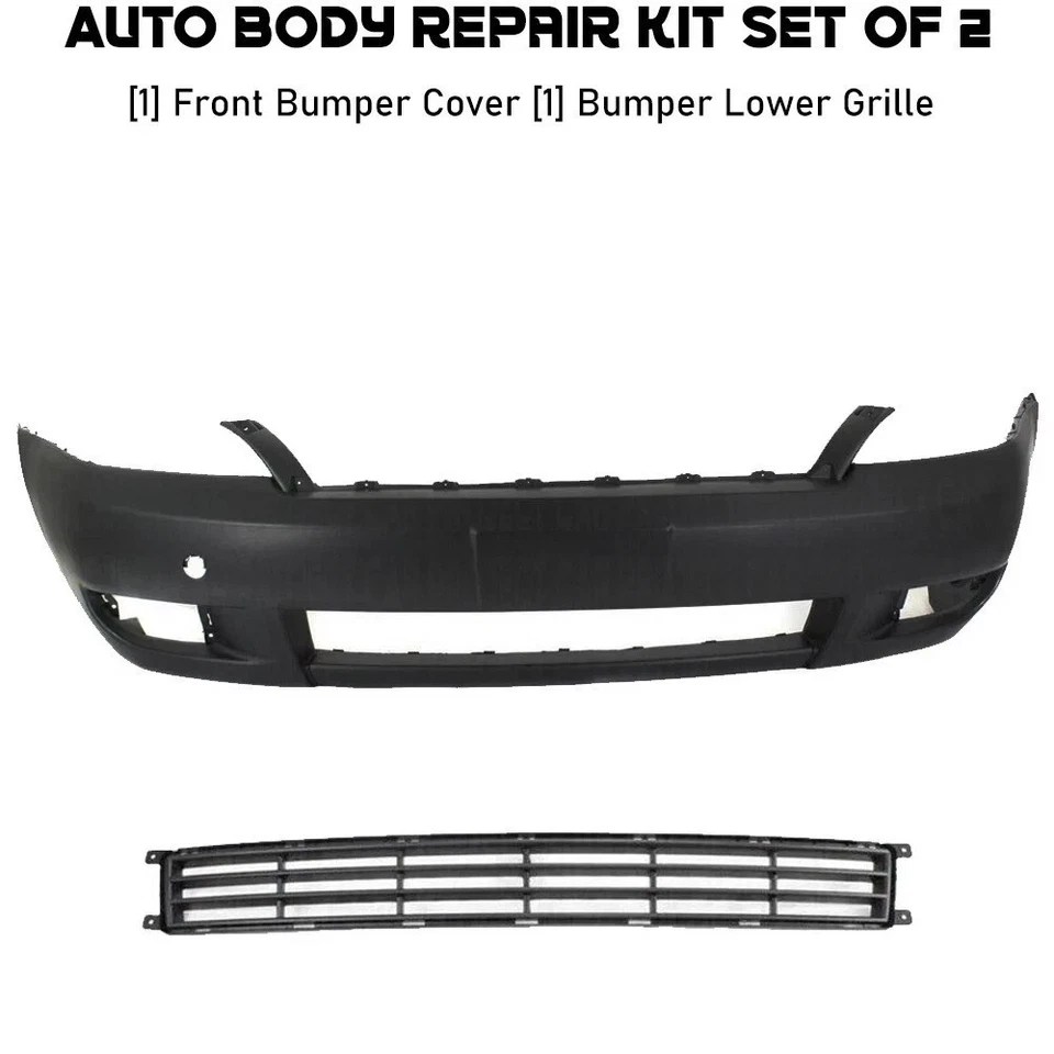 Front Bumper Cover Fascia & Bumper Lower Grille For 2006-2012 Kia Sedona Foto 2 de 4