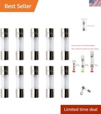 Reliable 10-Pack 20A Fast-Blow Glass Fuses - 250V Overload Protection